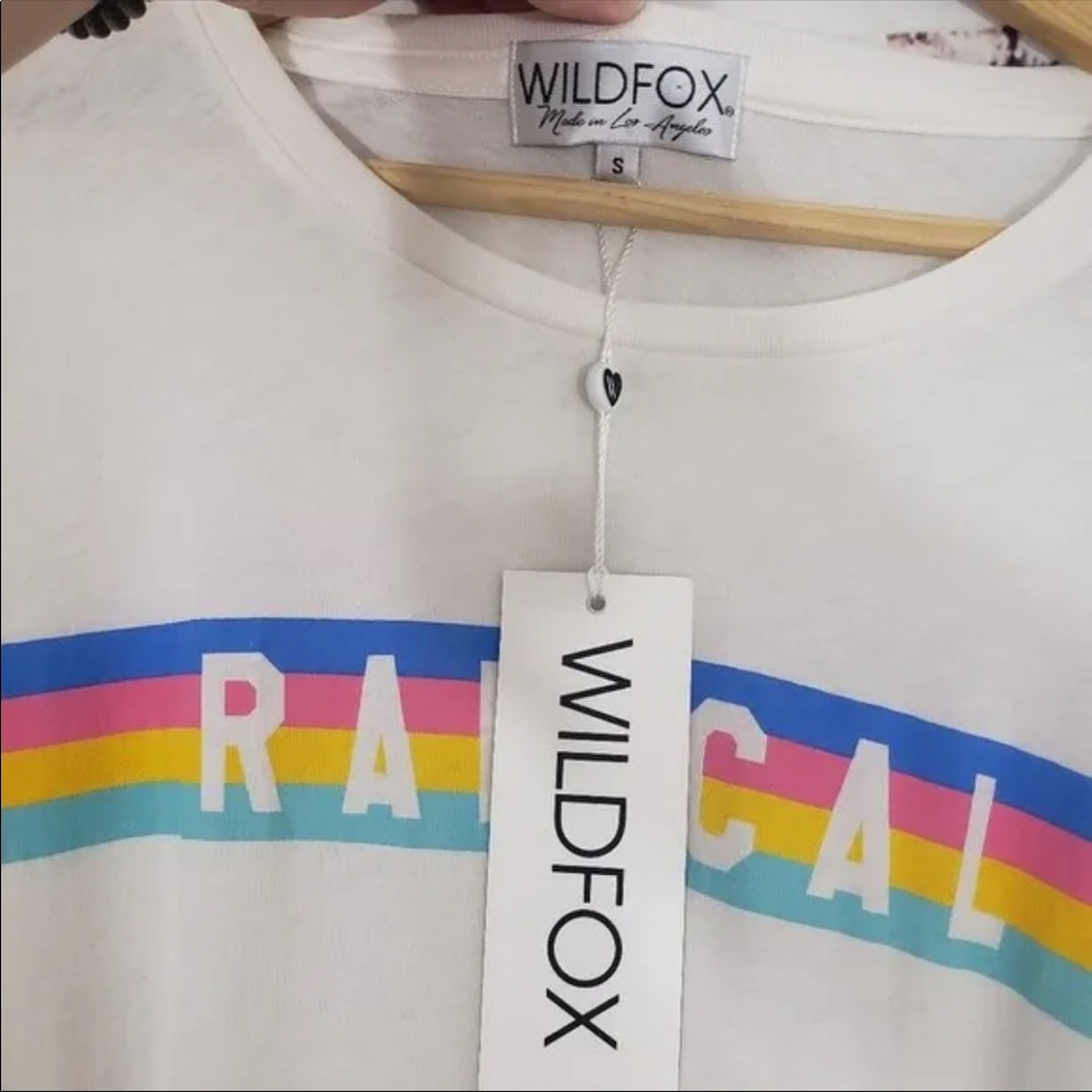 New Wildfox Graphic "Radical" T Shirt Size Small Women's - Picture 4 of 4